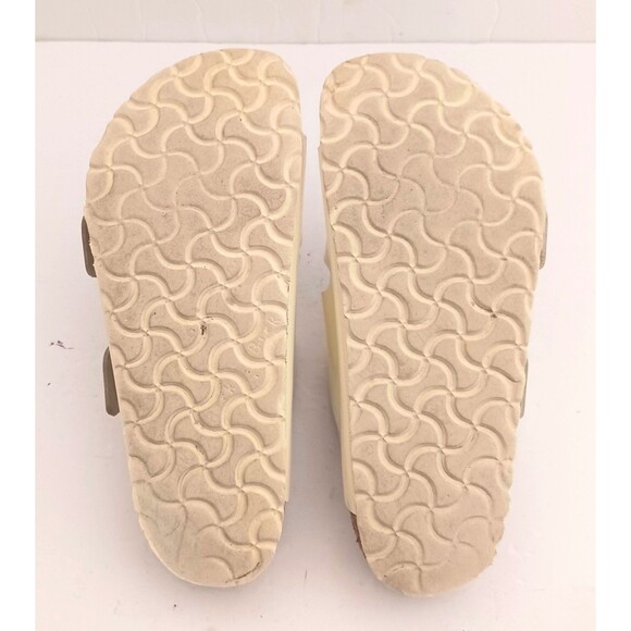 Birkenstock Arizona Big Buckle Vanilla Low Shine 37 US 6-6.5 Reg Made Germany - Picture 9 of 10